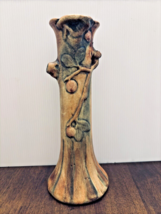 Weller Pottery Woodcraft Apple Tree Bud Vase 9 Inch Tall Marked Vintage 2A - £46.91 GBP