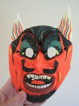 vintage halloween mask BEN COOPER devil mask 1970&#39;s - $37.39