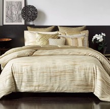 DONNA KARAN  GILDED COLLECTION 1pc EURO SHAM GOLD RIBBED  NIP - £58.42 GBP