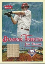 2005 Fleer Tradition Diamond Tribute Game Used Jim Thome DT JT Phillies - £3.98 GBP