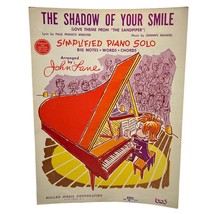 The Shadow of Your Smile Vtg Piano Sheet Music Love Theme The Sandpiper EASY - £5.23 GBP