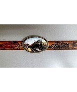Pennsylvania Railroad GG-1 Epoxy Buckle &amp; Geuine Leather Train Belt Size... - $53.98 CAD