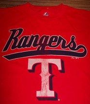 Vintage Style Texas Rangers Mlb Baseball T-Shirt Medium New - £15.46 GBP