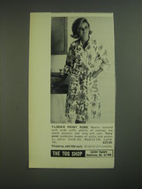 1974 The Tog Shop Flower Print Robe Advertisement - £14.78 GBP