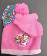 Girls Child Size Pink Skye &amp; Marshall Paw Patrol Beanie Hat&amp;Mittens Set(... - £13.19 GBP