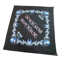 Vintage Iron Horse Saloon Daytona Bike Week 2001 Bandana Black Blue Bike... - $9.99