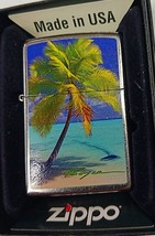 Sharp Boyce Tropical Beach Palm Tree Paradise ZIPPO LIGHTER - $28.45