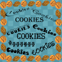 Cookies-Digital ClipArt-Art Clip-Gift Tag-Notebook-Halloween-Scrapbook-Banner-Ba - £0.99 GBP