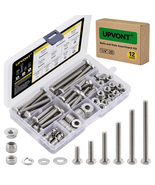 304 Stainless Steel Hex Bolts and Nuts Assortment Kit, 1/4&quot;-20 UNC - $496.42 MXN