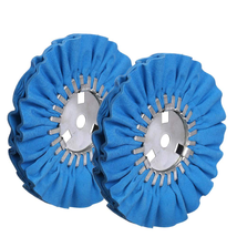 8&quot; Blue Airway Buffing Wheel,5/8&#39;&#39; Arbor Hole,12 Plys/Coarse Polishing for Angle - £19.32 GBP
