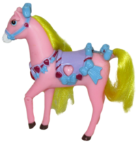 Vintage Magic Touch Horse Pink w Saddle Pony Micro Games Of America Yellow Toy - £7.77 GBP