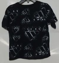 Adidas AA4928 Medium 10/12 Cross Over Black White Short Sleeve T-Shirt image 2