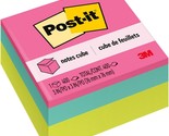 Post-it Notes Cube, 400 Total Notes, 3&quot; x 3&quot;, Bright Colors 1 Pack - £6.05 GBP