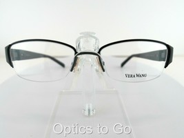 VERA WANG V 095 BLACK 51-17-135 LADIES PETITE Eyeglass Frame - £20.80 GBP