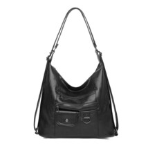 3 in 1 New Women Backpacks Multifunction Women Bag Designer Leather Backpack Lar - £29.92 GBP