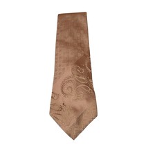 Vintage Mens Necktie Solid Bronze Textured Formal Suit Professional Corp... - $19.99