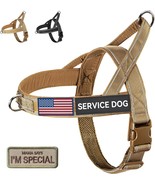 No Pull Dog Harness with Soft Padded Handle Adjustable Reflective (Brown... - £10.65 GBP
