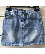 Gap Kids 1969 Girls Sz. 6 Reg Mini Skirt Denim Light Blue Adjst Waist di... - $20.07 CAD
