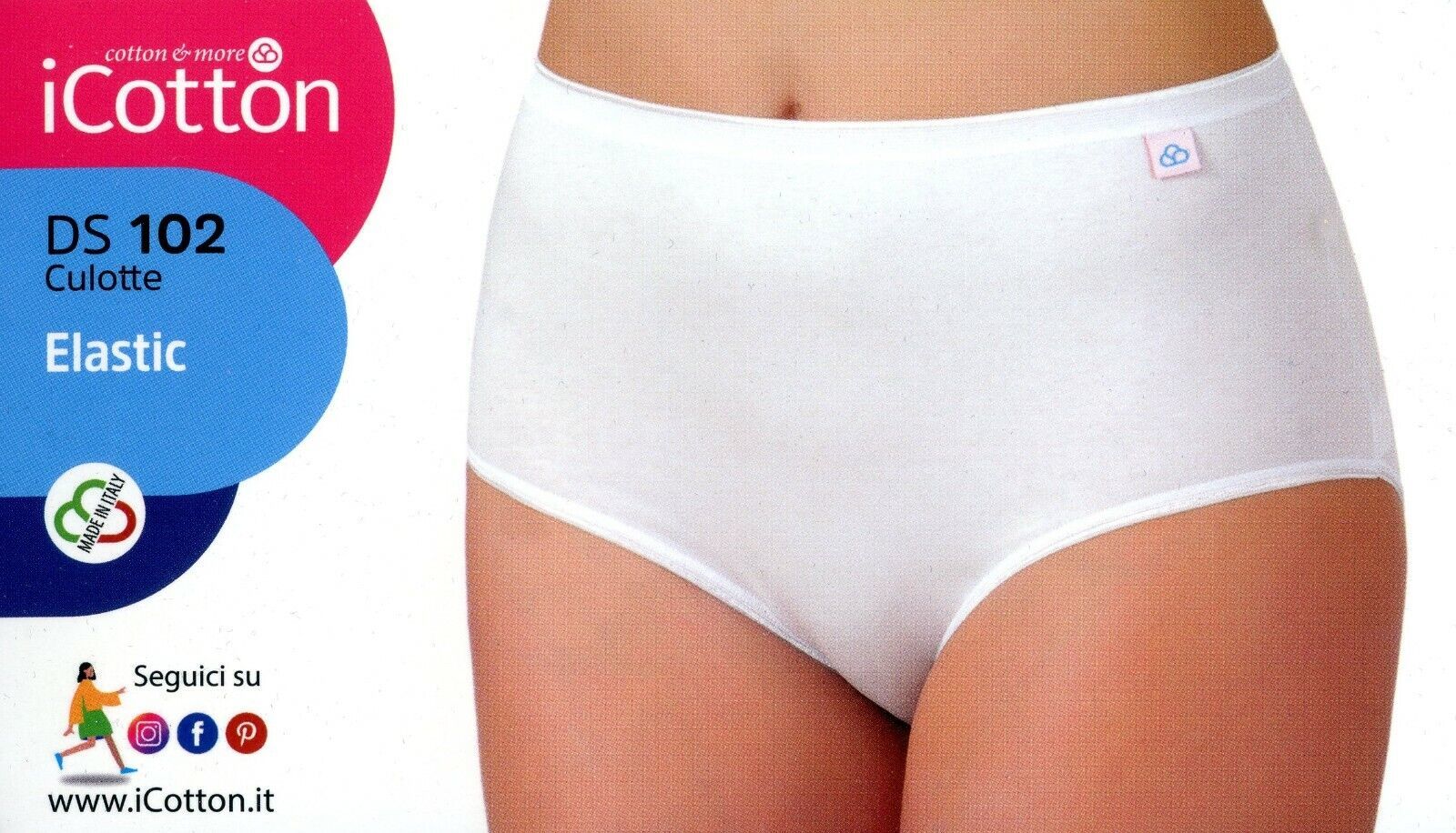 slip culotte maxi vita alta elasticizzato da donna e in cotone elastico ... - $2.83