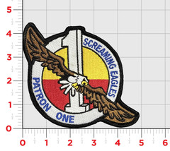 VP-1 Screaming Eagles Squadron Embroidered Hook &amp; Loop Patch - £23.97 GBP
