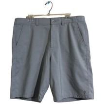 Hang Ten Shorts Mens 38 Gray Chino Flat Front Stretch Casual Surfer Surf... - £10.18 GBP