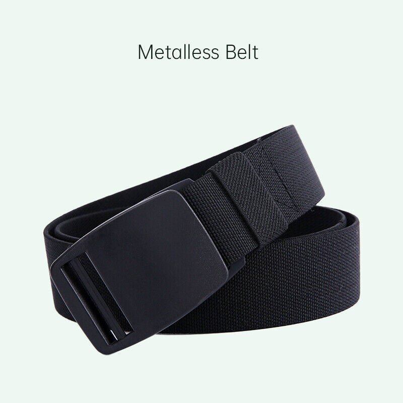 Metalless Belt for Men 1.5&quot; Width Webbing Strap Non Metal Buckle - $22.45