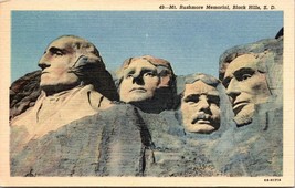 Mt. Rushmore Black Hills South Dakota Postcard Unposted - £7.84 GBP