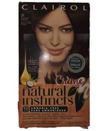 Clairol Natural Instincts Creme Hair Color 31 DARKEST BROWN Coffee Creme... - £33.55 GBP