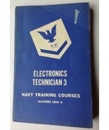 ELECTRONICS TECHNICIAN 3 -1952 U.S. NAVY Training Course Book US Govt. C... - $23.26