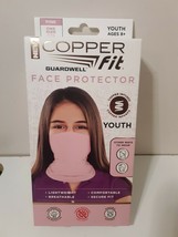 Copper Fit Guardwell Face Protector Mask Youth Pink Brand New Copper Infused - £3.94 GBP