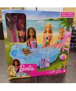 Barbie Doll Pool Playset with Slide and Accessories 11.5 Doll  - £11.66 GBP