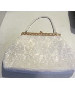 Vintage White Designer Beaded Handbag - $118.75