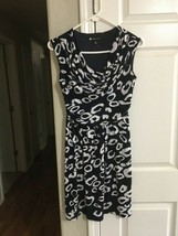 Women&#39;s Valerie Bertinelli Sleeveless Black/White Dress--Size 6 - $7.99