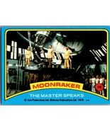 The master speaks 79 Moonraker Topps 1979 Trading Card TCG CCG - $2.66
