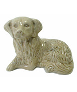 Golden Retriever Dog Figurine Glazed Ceramic Brazil #4165 Beige Puppy St... - $22.00