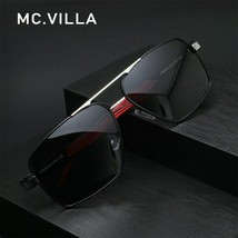 MC.VILLA Men Vintage Aluminum Polarized Sunglasses Classic Brand Sun glasses - £22.60 GBP