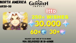 Genshin Impact | Itto, 30000 GEMS, 250+ WISHES | NORTH AMERICA-show orig... - $30.27