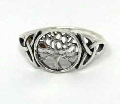 Sterling Silver Irish Tree Of Life Celtic Ring, Size 6 - $14.24