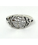 Sterling Silver Irish Tree Of Life Celtic Ring, Size 6 - $261.87 MXN