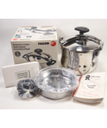 NOS Fagor 6L Liter Pressure Cooker w/ VHS and Cookbook 919011516 - $62.99