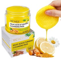 Turmeric Cleansing Pads, Turmeric Exfoliating Face Scrub Pads, Turmeric ... - £11.59 GBP