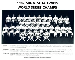 1987 Minnesota Twins 8X10 Team Photo Baseball Picture Mlb World Series Champs - $4.94