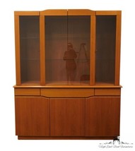 SKOVBY Danish Modern Teak Wood Lighted Display China Cabinet SM354T / SM... - £1,598.70 GBP