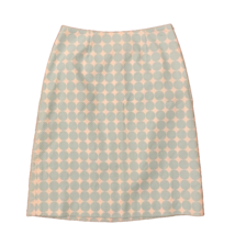 Doncaster Womens Pencil Skirt Cotton Blue Polka Dot Womens 2 - £17.53 GBP
