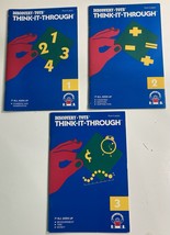 Discovery Toys Think It Through Tile Set Books 1 2 3 Lot It All Adds Up ... - $10.88