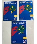 Discovery Toys Think It Through Tile Set Books 1 2 3 Lot It All Adds Up ... - $10.88