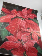 Toland Pointsettia by Jill Troutman 24” x 34” Christmas Winter House Flag - £10.38 GBP