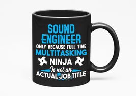 Make Your Mark Design Funny Multitasking Ninja Audio or Sound Engineer, Black 11 - £17.07 GBP+