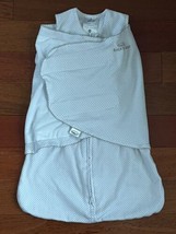 Halo Sleep Sack Swaddle Newborn Size 0-3 Months 6-12 LB Gray White Polka... - $10.88
