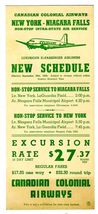Canadian Colonial Airways Time Tables 1940 Montreal New York Albany Burl... - $99.25
